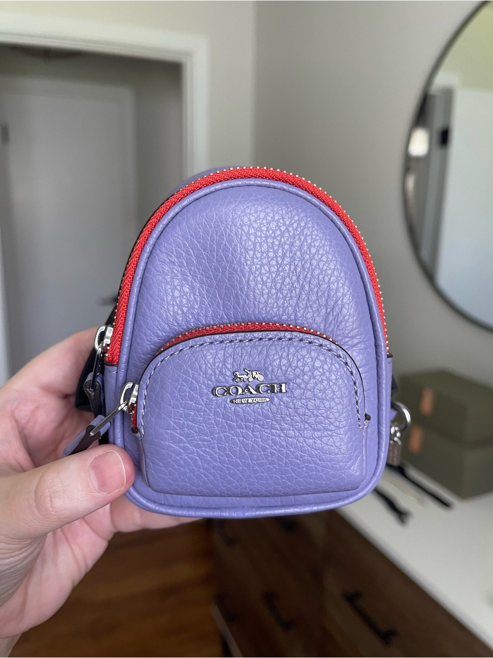 Coach Mini Court Backpack Bag Charm